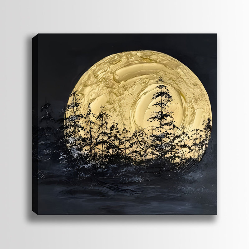 Superbe peinture sur toile décorative de 27,6 po x 27,6 po | 100% toile, cadre 100% bois (1,2 po d'épaisseur) | Parfait pour les amateurs de décoration intérieure et d'art