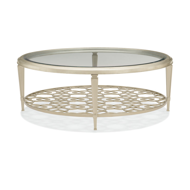 Caracole Classic Glass Top Single Coffee Table