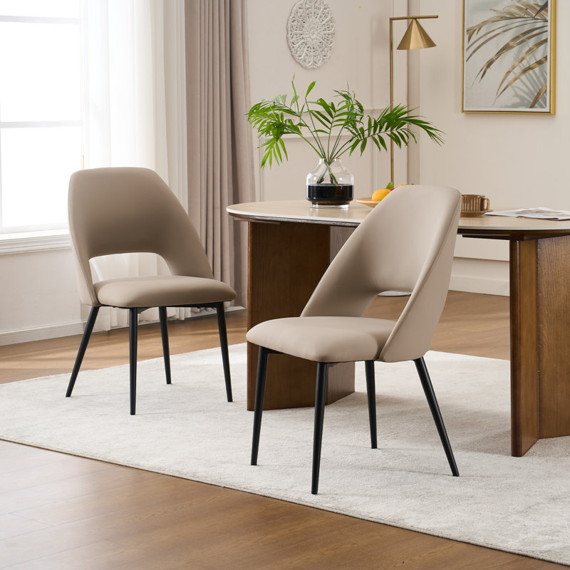 Chaises d'appoint rembourrées Mid-Century modernes l 22,1 po Sverker, Kaki mat