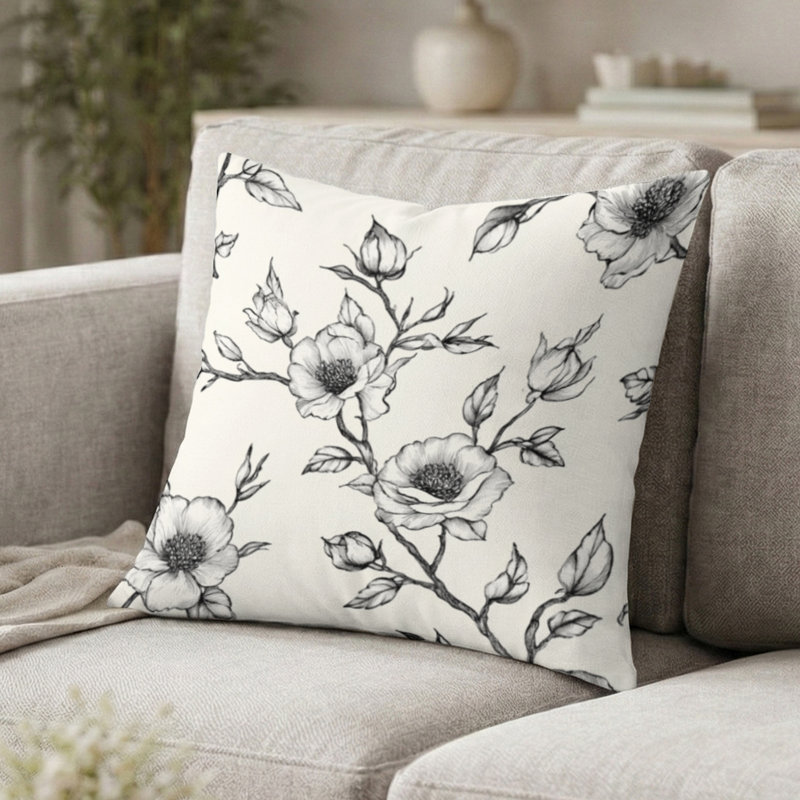 Coussin Modern, H 16 po x l 16 po