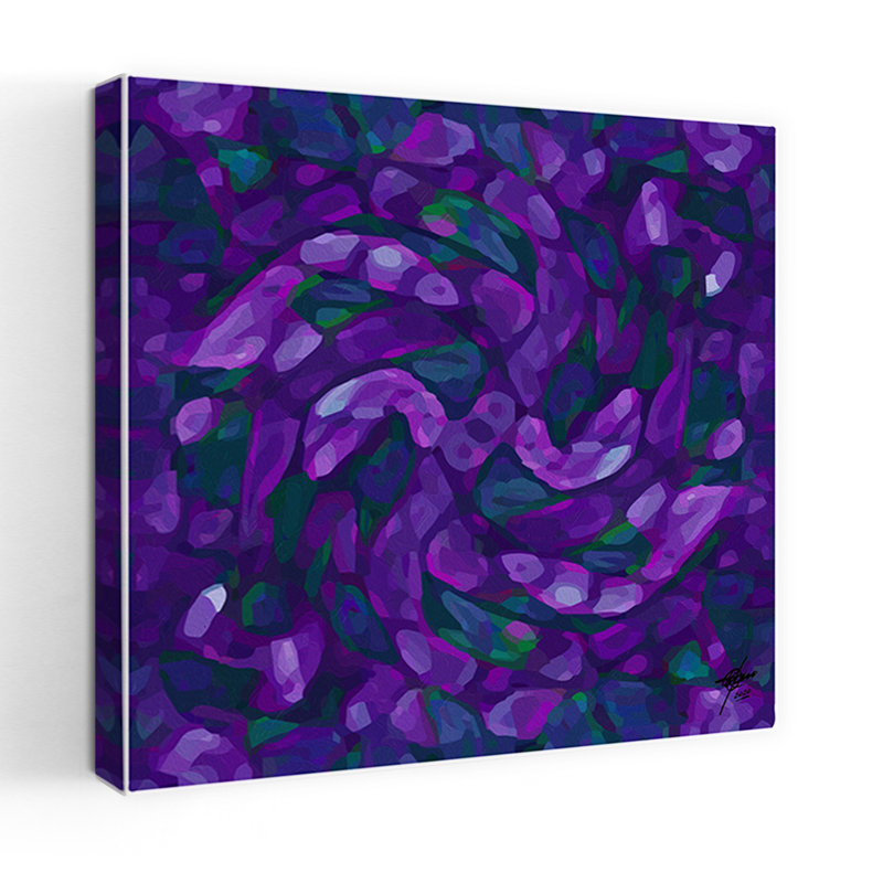 Art contemporain contemporain abstrait, H 32 po x l 32 po