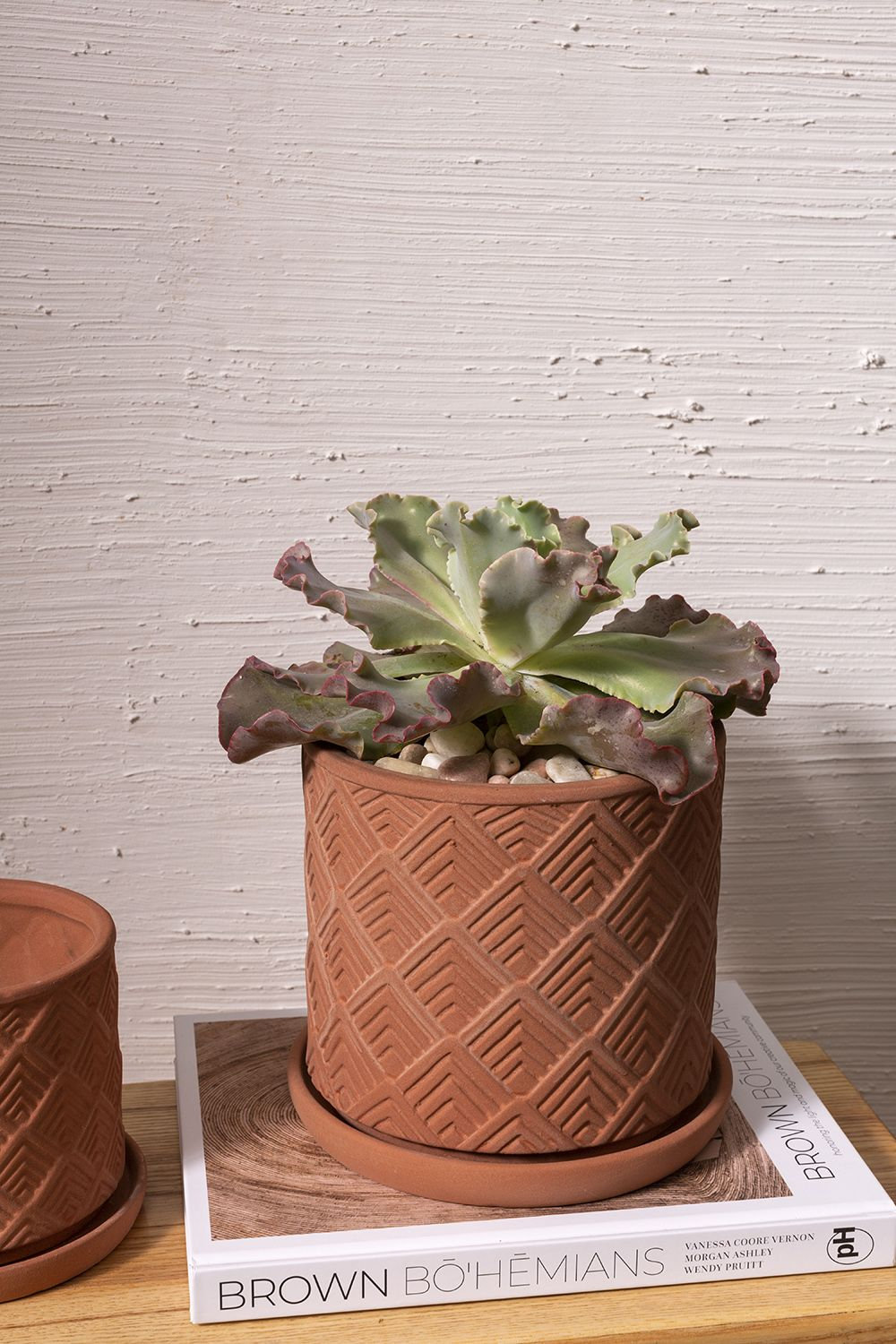 Hula Ceramic Pot Planter, 7.5" H x 7" W x 7" D