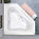 60" L X 60" W Corner Combination Acrylic Bathtub with Center Drain in White