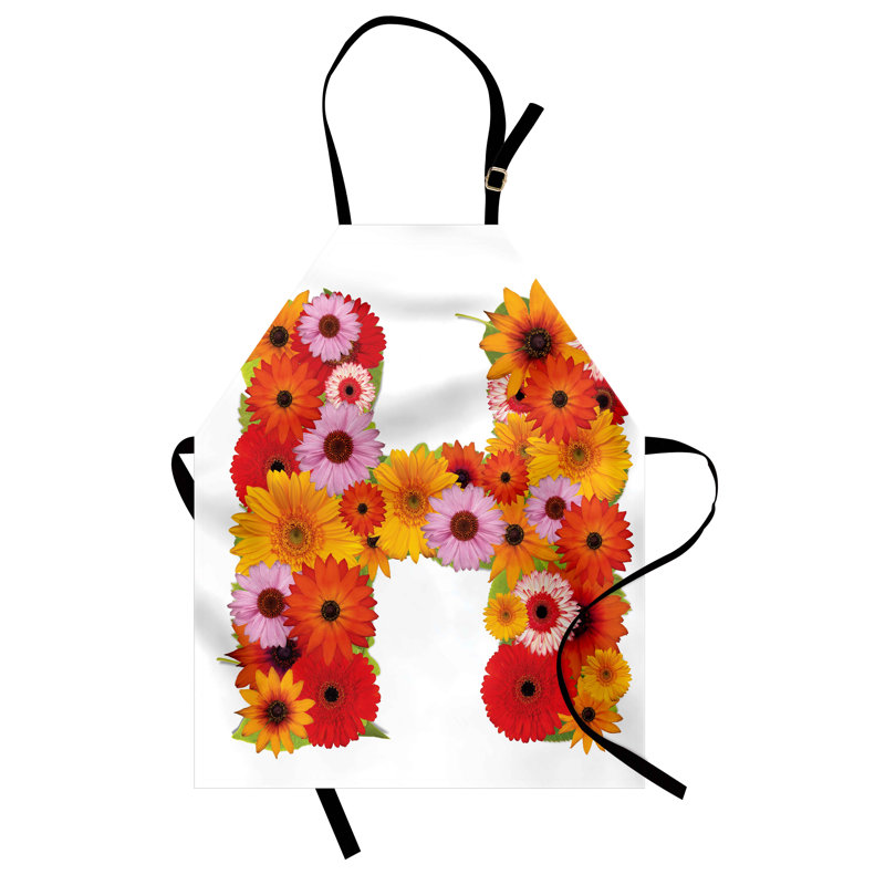 Multicolore tablier East Urban Home lettre H unisexe, Summer Vibes, taille adulte