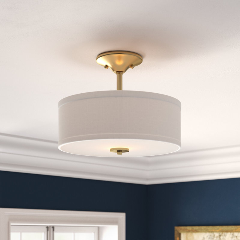 Norris Fabric Semi Flush Mount