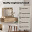 Glass Medium Mirror Vanity Table-1651553469