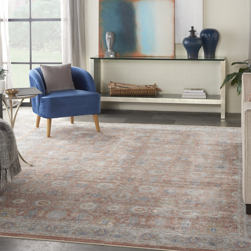 Floral Indoor Rug, Rectangle 9'10" x 12'6"