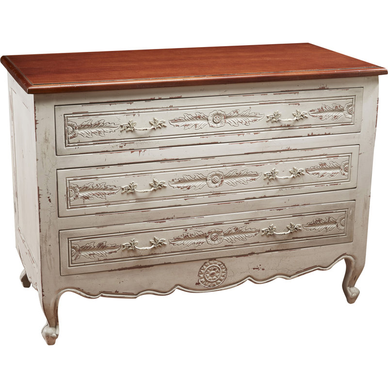 Commode standard à 3 tiroirs, Blanc