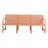 Polypropylene 3 - Seater Indoor/outdoor Furniture, Apricot Brown , All Weather, Lightweight, Hassle Assembly For Indoor Conversations 1 Piece Outdoor Patio Furniture Of Polypropylene, Waterproof,