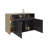 Bari Modern Kitchen Island And Counter Dining Table, Compact Structure With 4 Open Display Shelves, 2-Door Cabinet And, Spacious Dining Prep Table Countertop