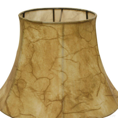 13 po en haut x 19 po en bas x 11 po de hauteur, abat-jour souple à abat-jour cylindrique avec garniture laveuse, abat-jour en cachemire animal antique pour lampes de table