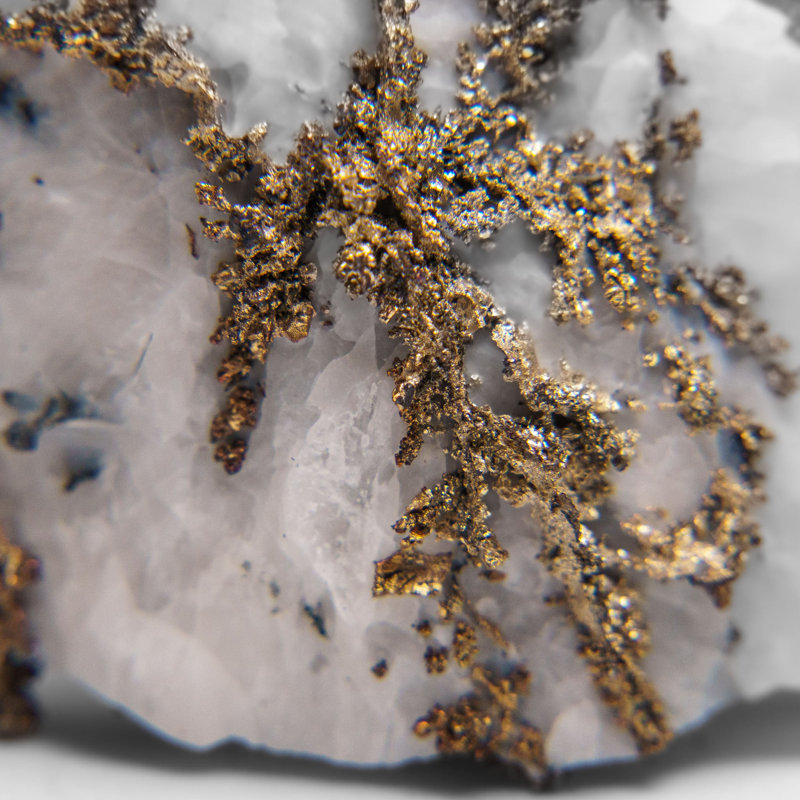 Silver On Calcite Crystal Cluster  Matrix From Bouismas Mine, Zagora, Morocco