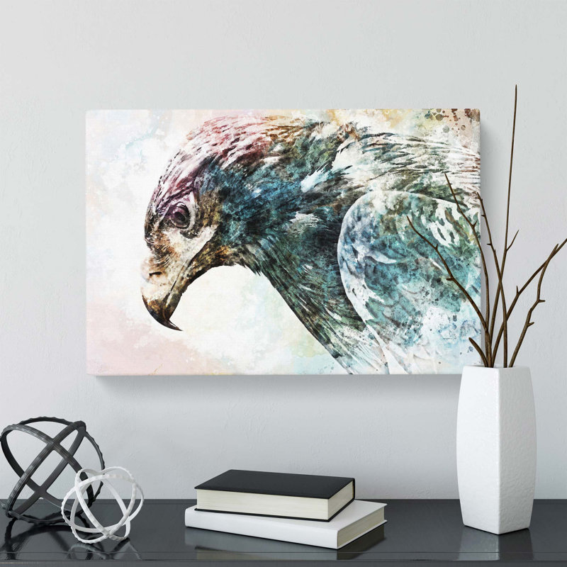 Golden Eagle Portrait - Wrapped Canvas, 35.6 cm H x 50.8 cm W