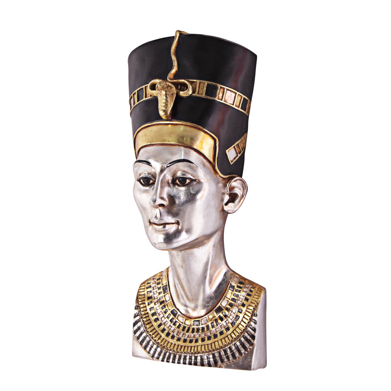 Grande sculpture murale reine égyptienne Néfertiti