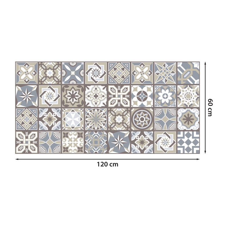 Walkot 120x60 cm Mosaic Tile in Grey/Brown