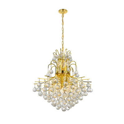 Stoller - Light Statement Tiered Chandelier with Crystal Accents