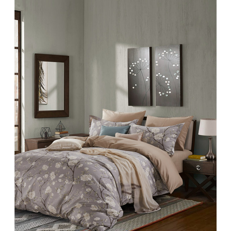 Ensemble de housse de couette , Housse de couette grand et 2 taies décoratives