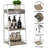 Keomaisyto 3-tier Small Bathroom Shelves With Drawer, Floor Storage Shelf, Small Bathroom Stand Rack, Freestanding Ladder Shelf For Living Room Bedroom, White