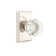 Emtek Passage Knobset w/ Rectangular Rosette and Old Town Knob