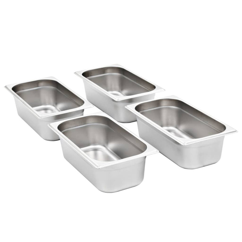 Stainless Steel Pan, 10cm H x 32.5cm W x 17.6cm D