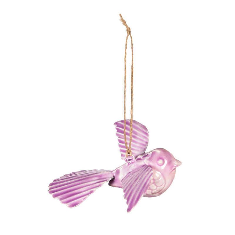Art de jardin suspendu 2 pièces, Violet, H 2,5 po x l 3,5 po x P 3,5 po