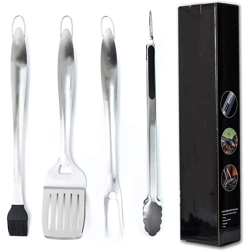 Stainless Steel Dishwasher Safe Grilling Tool Set