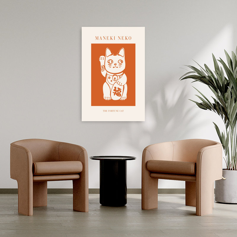 Chat maneki neko, H 36 po x l 24 po