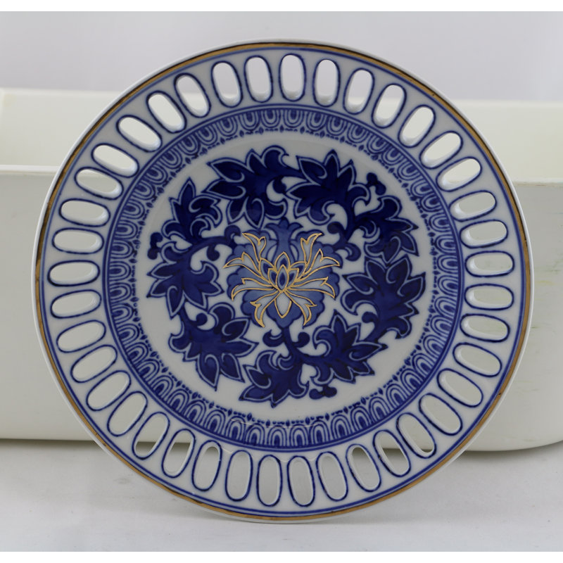 Assiette décorative en porcelaine Tynes