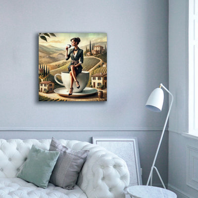 Winston Porter 'Double Espresso In Italy' by Rey Klimt Canvas Wall Art