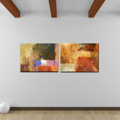 " Oversized Abstract " 2 - Pieces