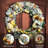 Faux Lighted Pinecone 24'' Wreath