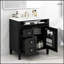 Meuble-lavabo moderne de 30 po avec lavabo supérieur, grand rangement et tiroir rabattable pour une organisation efficace-2143998292