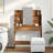 vidaXL Dressing Table with Mirror Storage Makeup Vanity Table Desk Furniture