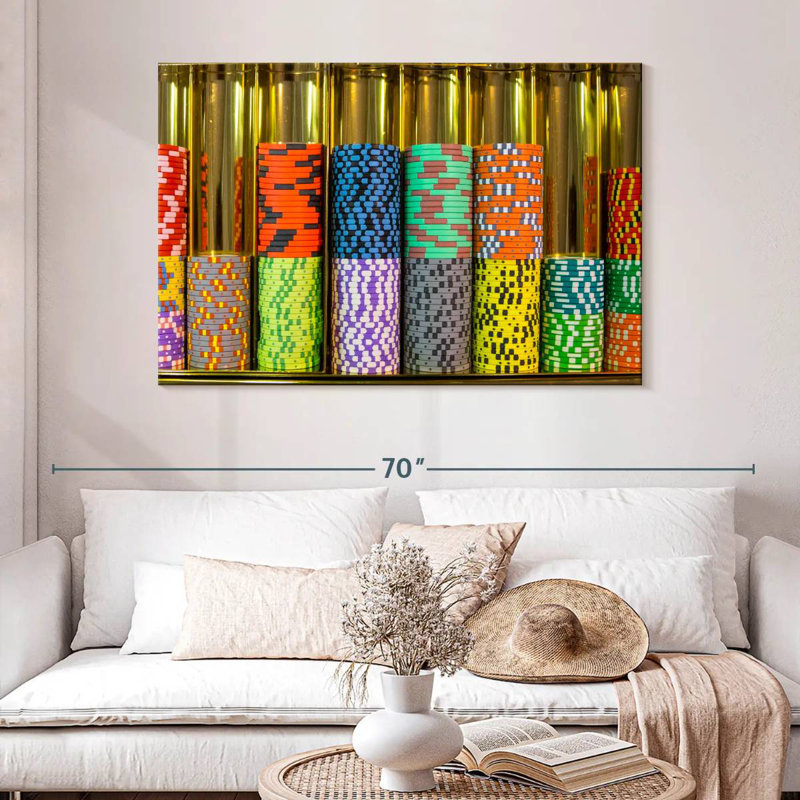 Senne Gambling Chips, 32" H x 48" W