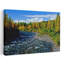 Scenic view of Chulitna River in early autumn Alaska USA 1 Piece Wrapped Canvas Wall Art-530511504