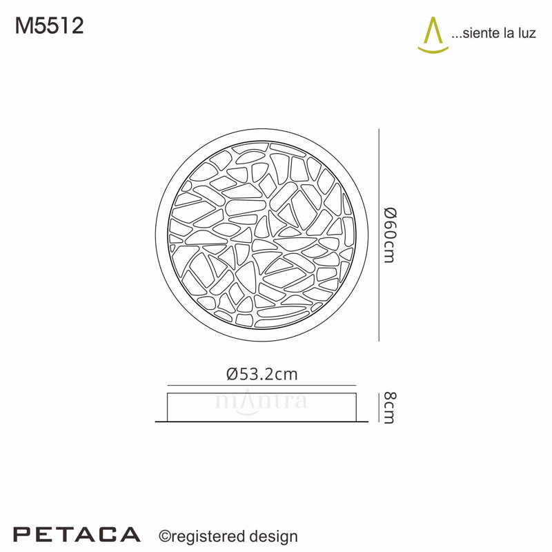 Petaca Acrylic LED Flush Mount