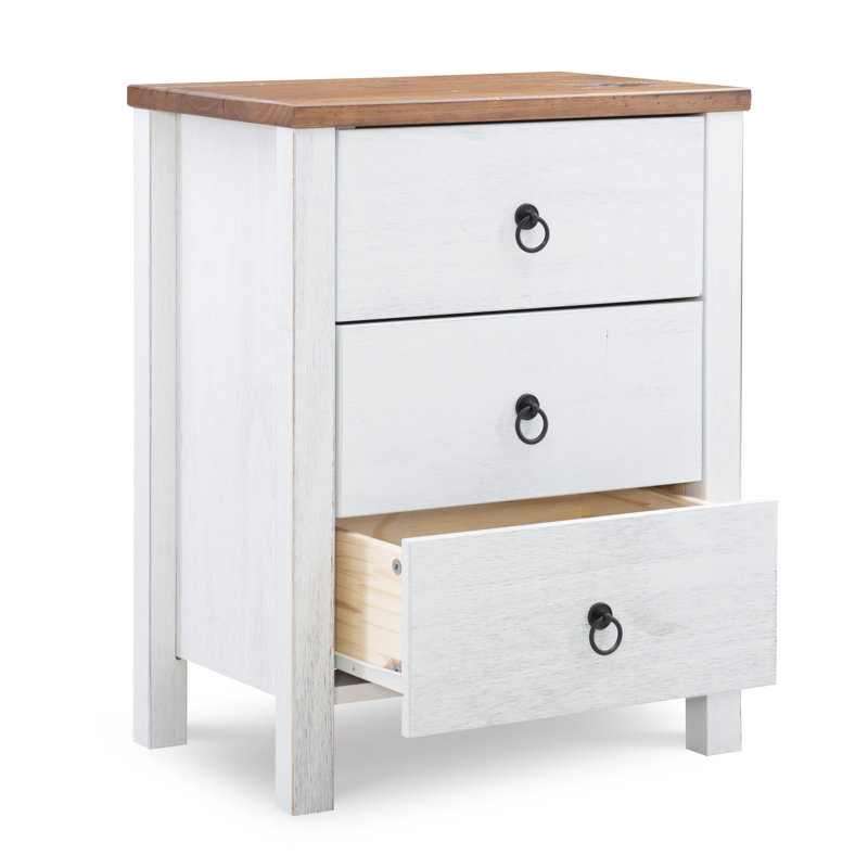 Seavy Pine Solid Wood 20.1 " W 3 - Drawer Dresser