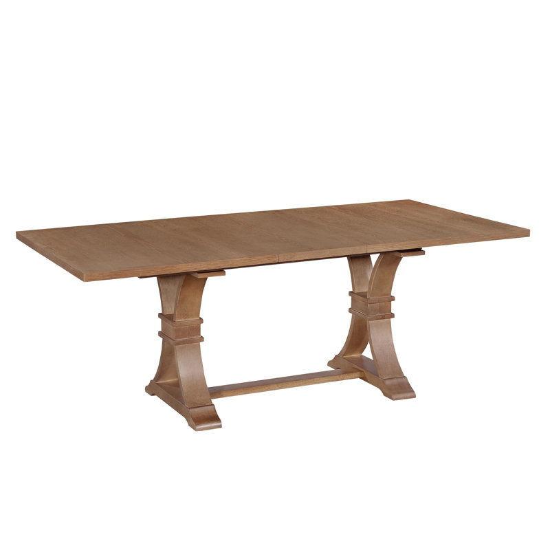 Devingo Wood Expandable Dining Table, Walnut
