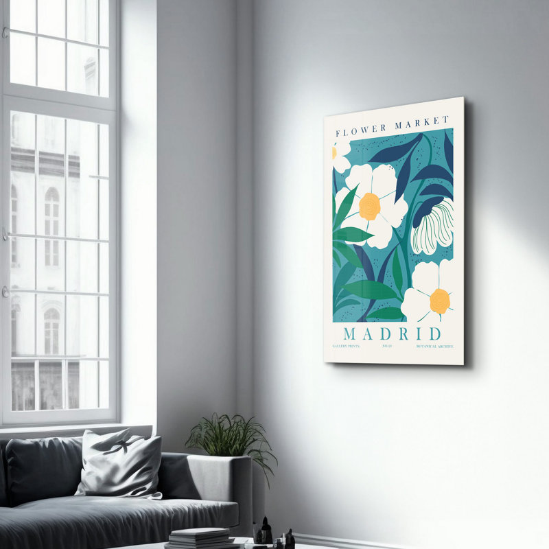 Elegant Tempered Glass Wall Art Painting, 13.8 x 21.7 inches | 100% Tempered Glass, Thickness: 0.16 inches | UV Printed for Vibrant Colors | Perfect for Home Decor, Living Room, & Office Spaces
