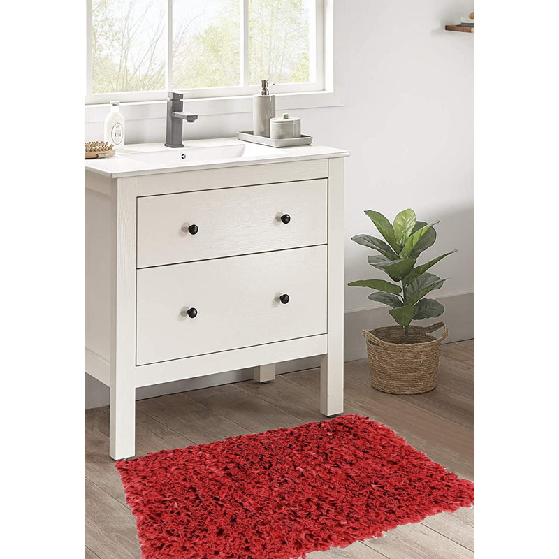 Tapis de bain Tissue, Vin rouge