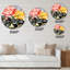 Vintage Flowers II - Horloge murale traditionnelle-60281229