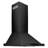 ZLINE 24" Convertible Wall Mount Range Hood in Black Stainless Steel with Set of 2 Charcoal Filters, LED lighting and Dishwasher-Safe Baffle Filters (BSKBN-CF-24)