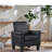 Alrun Upholstered 29" Wide Faux Leather Armchair-1836319326