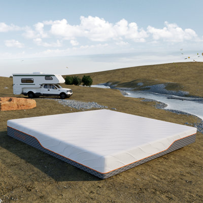 10" RV Mattress -  Memory Foam RV Mattress, for RVs, Campers & Trailers, Short Queen & Short King by Alwyn Home