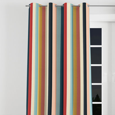 Avaneesh - Mid-Century Velvet Grommet Curtain - Room Darkening - 1 panel