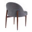 Chaise rembourrée en tissu et fer