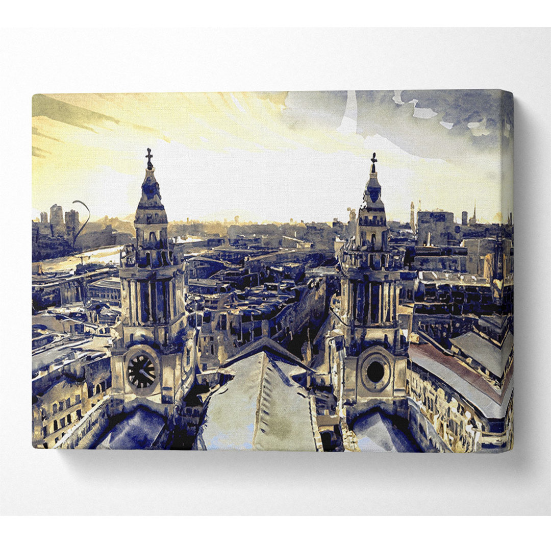 London von St. Pauls - Kunstdrucke auf Leinwand - Wrapped Canvas