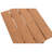 16.7'' High Compact Side Table, Sturdy Slatted Design For Backyard, Deck, Balcony, Garden Nook-2009245141