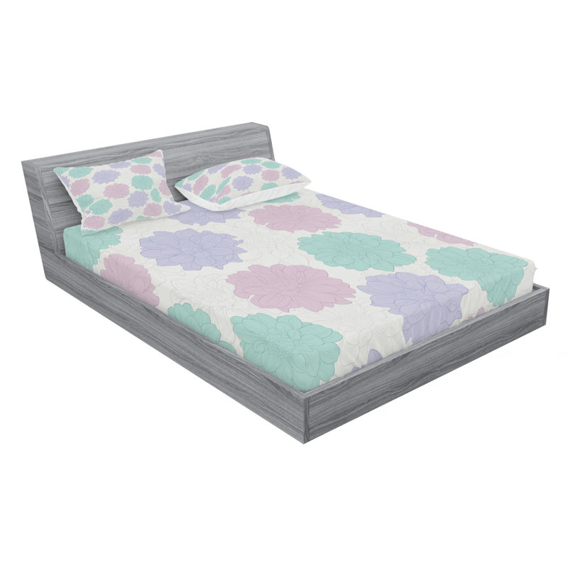 Microfiber Sheet Set, Queen Sheet Set with Fitted Sheet