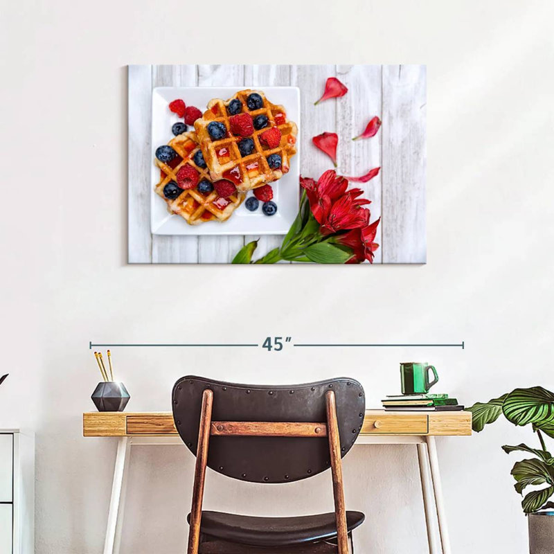 Yarlin Berry Waffles, 24" H x 36" W